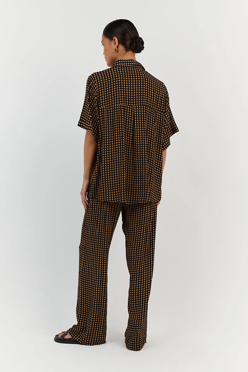 MILA CARAMEL DRAWSTRING PANT sold by Dissh product image thumbnail 4