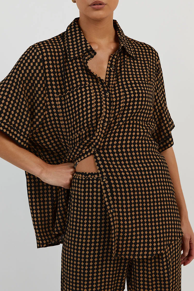 MILA CARAMEL DRAWSTRING PANT sold by Dissh product image thumbnail 5