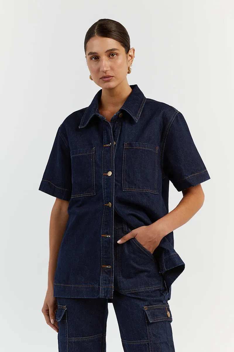 PIPER INDIGO DENIM JACKET sold by Dissh product image thumbnail 2