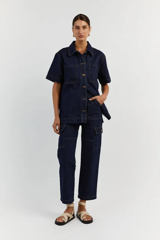 PIPER INDIGO DENIM JACKET sold by Dissh