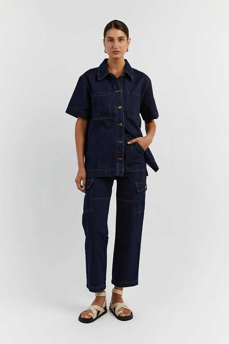 PIPER INDIGO DENIM JACKET sold by Dissh