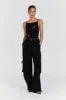 CORA BLACK SLEEVELESS KNIT TOP sold by Dissh