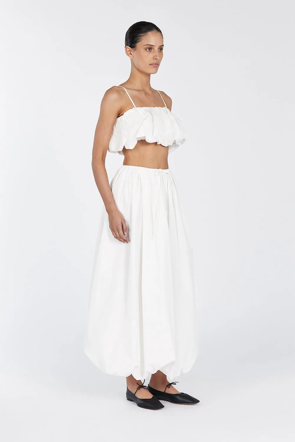MONTY WHITE BUBBLE MIDI SKIRT sold by Dissh product image thumbnail 4
