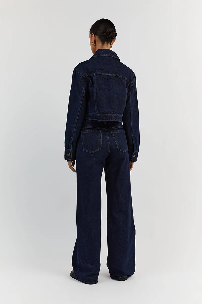 DEVIN INDIGO WIDE LEG DENIM JEAN sold by Dissh product image thumbnail 4