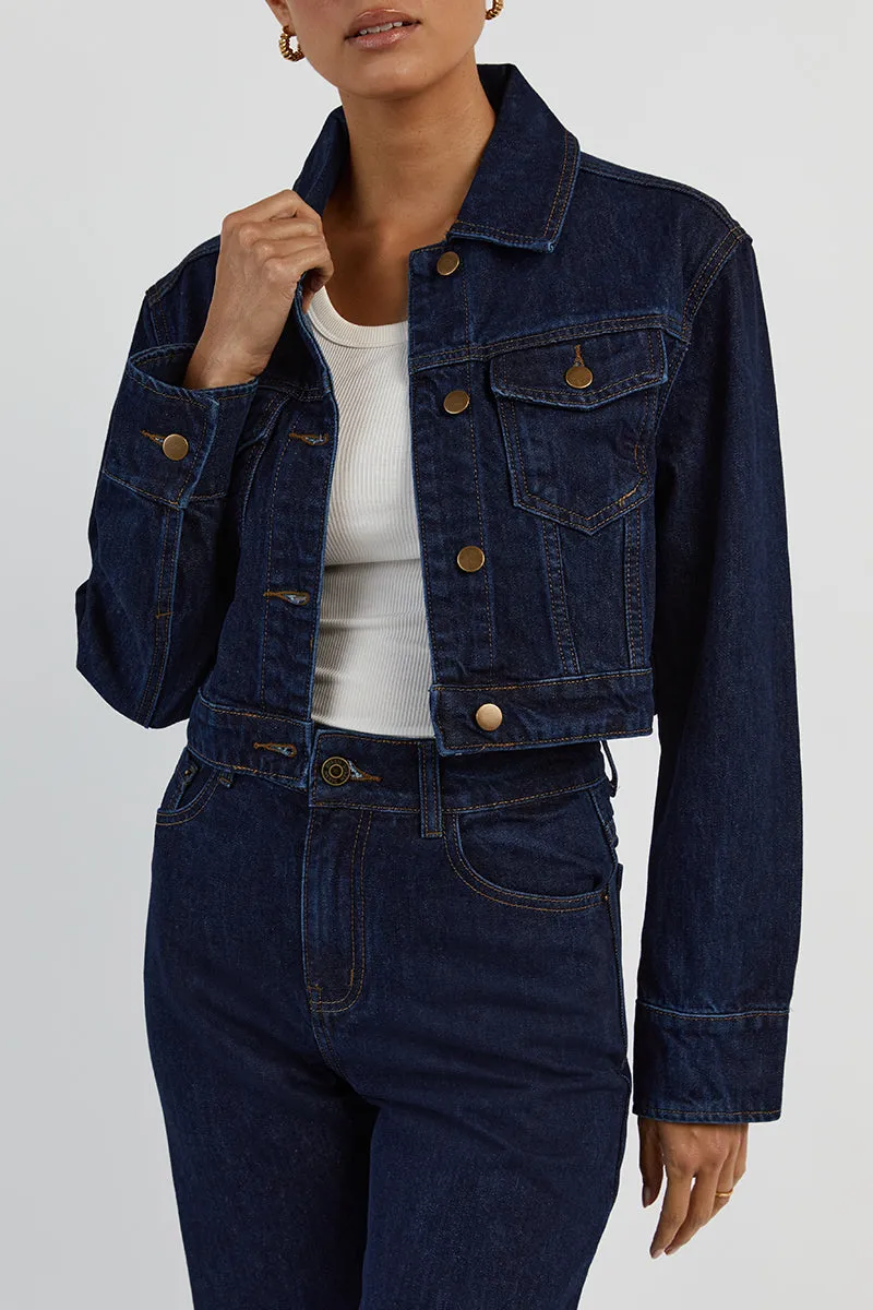 DEVIN INDIGO WIDE LEG DENIM JEAN sold by Dissh product image thumbnail 5