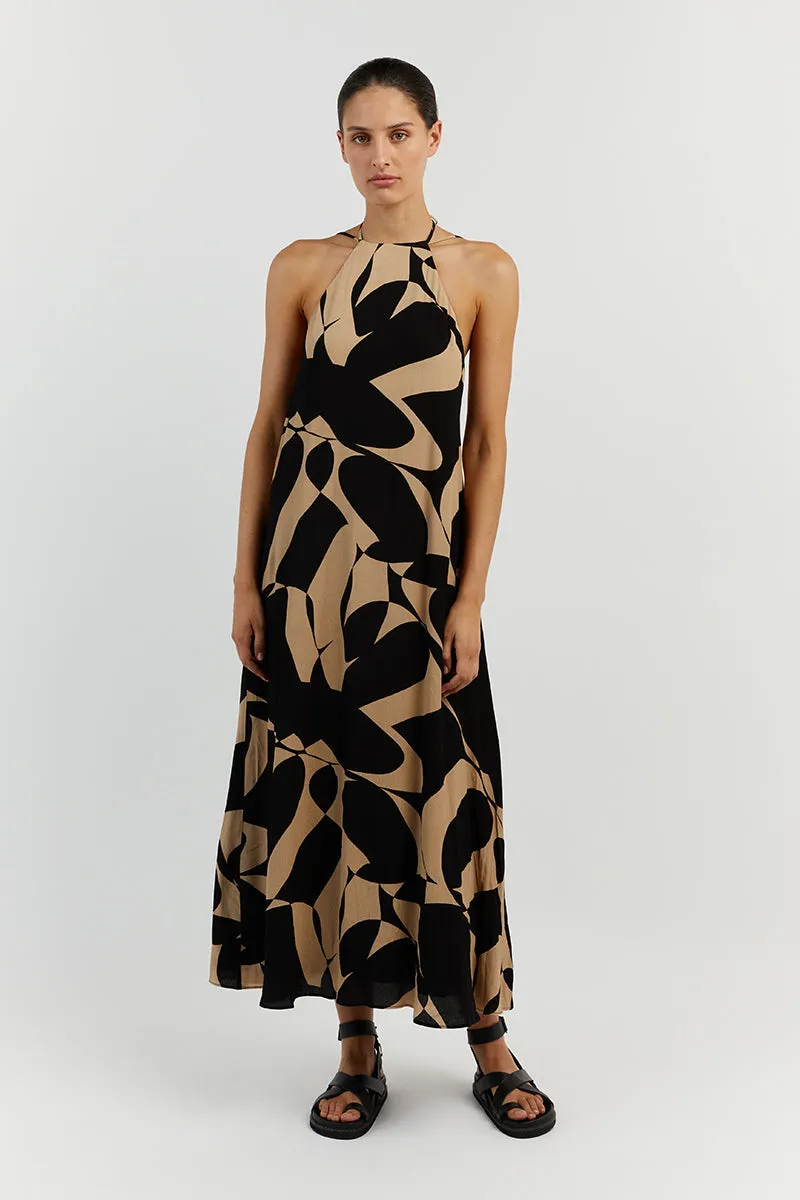 MAPLE CAMEL SLIP MAXI DRESS sold by Dissh