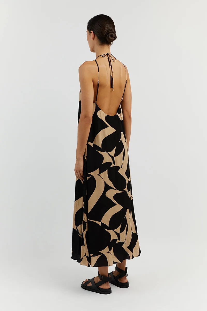 MAPLE CAMEL SLIP MAXI DRESS sold by Dissh product image thumbnail 4