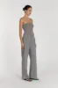 VERA SMOKE KNIT BANDEAU TOP sold by Dissh