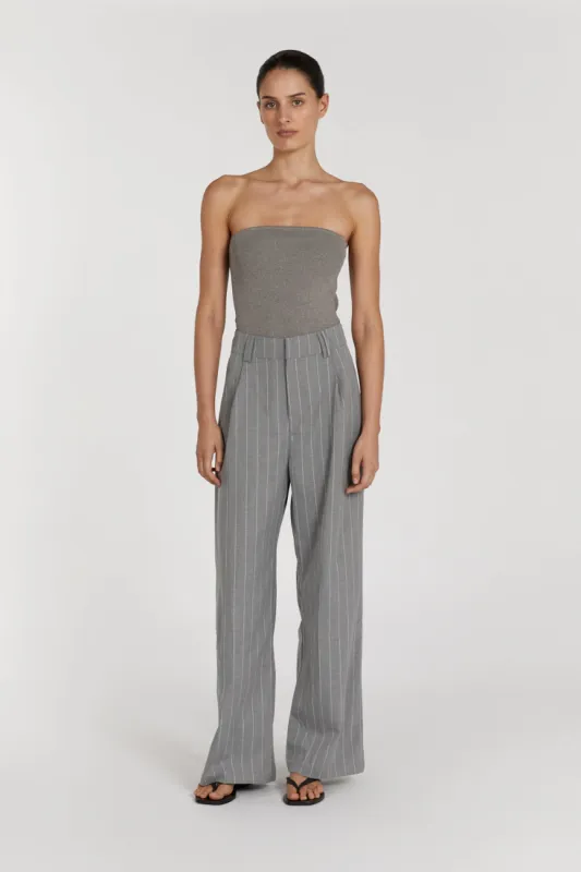 VERA SMOKE KNIT BANDEAU TOP sold by Dissh