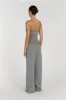 VERA SMOKE KNIT BANDEAU TOP sold by Dissh
