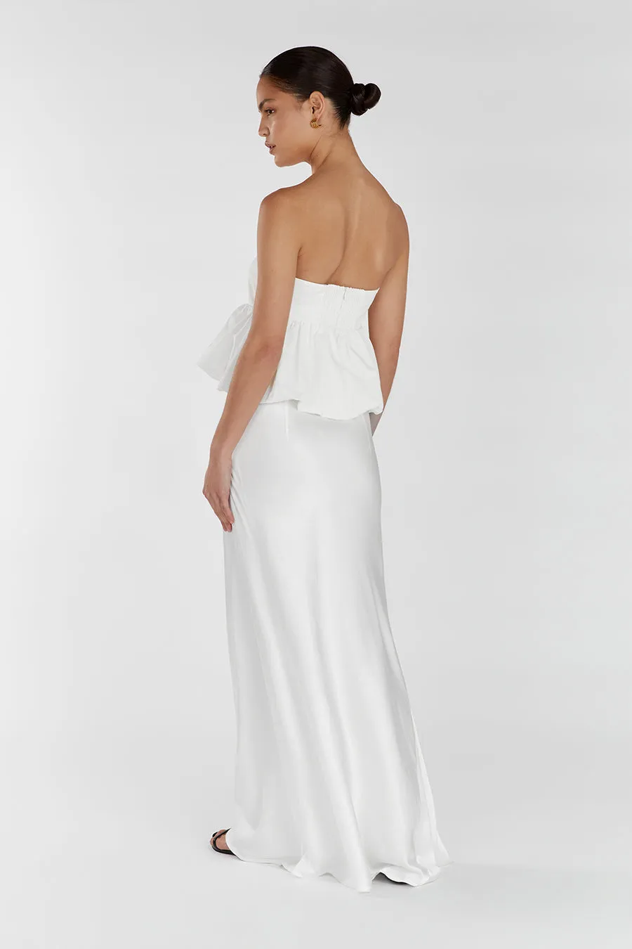 TULLULAH WHITE COTTON BUBBLE TOP sold by Dissh product image thumbnail 4