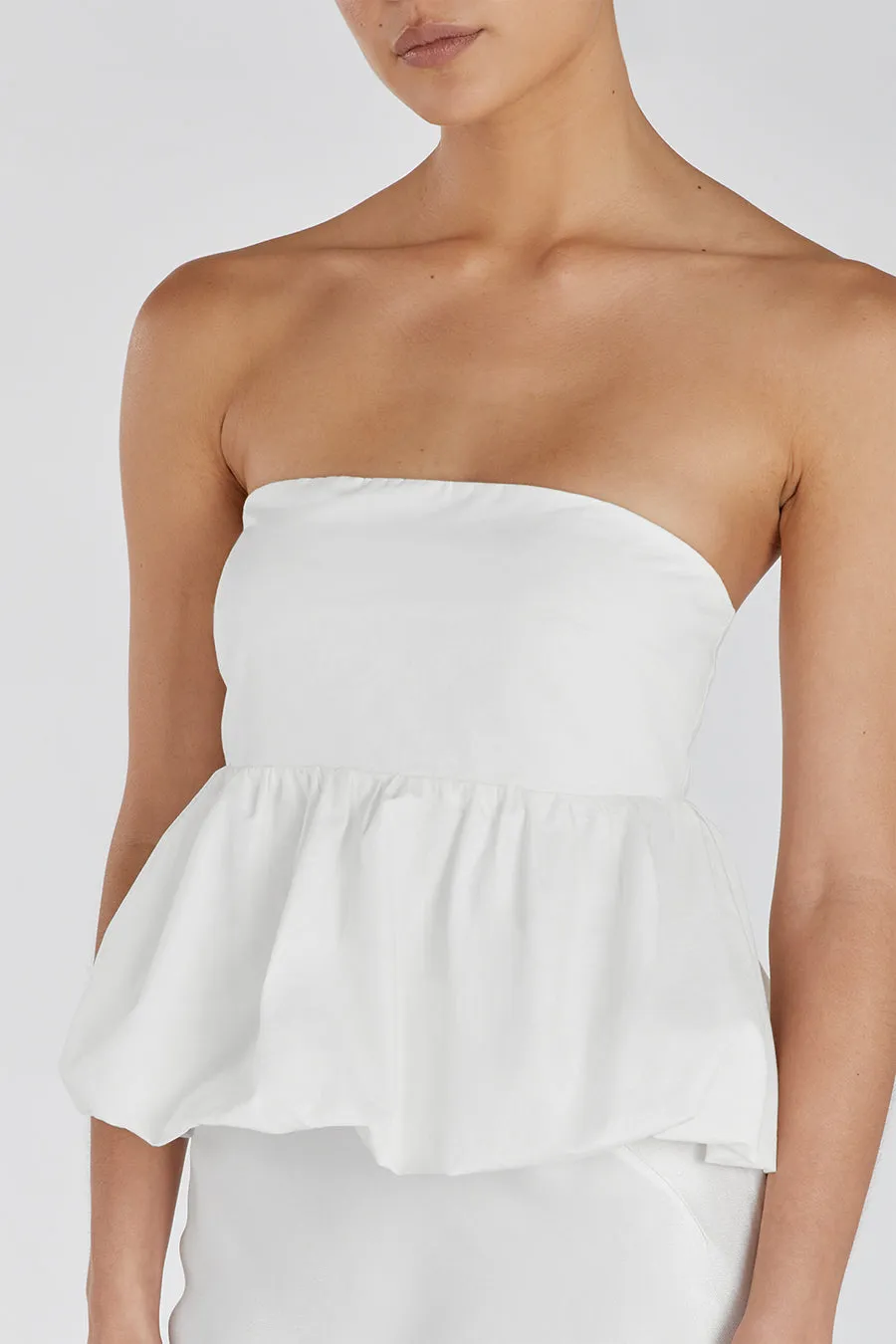 TULLULAH WHITE COTTON BUBBLE TOP sold by Dissh product image thumbnail 5