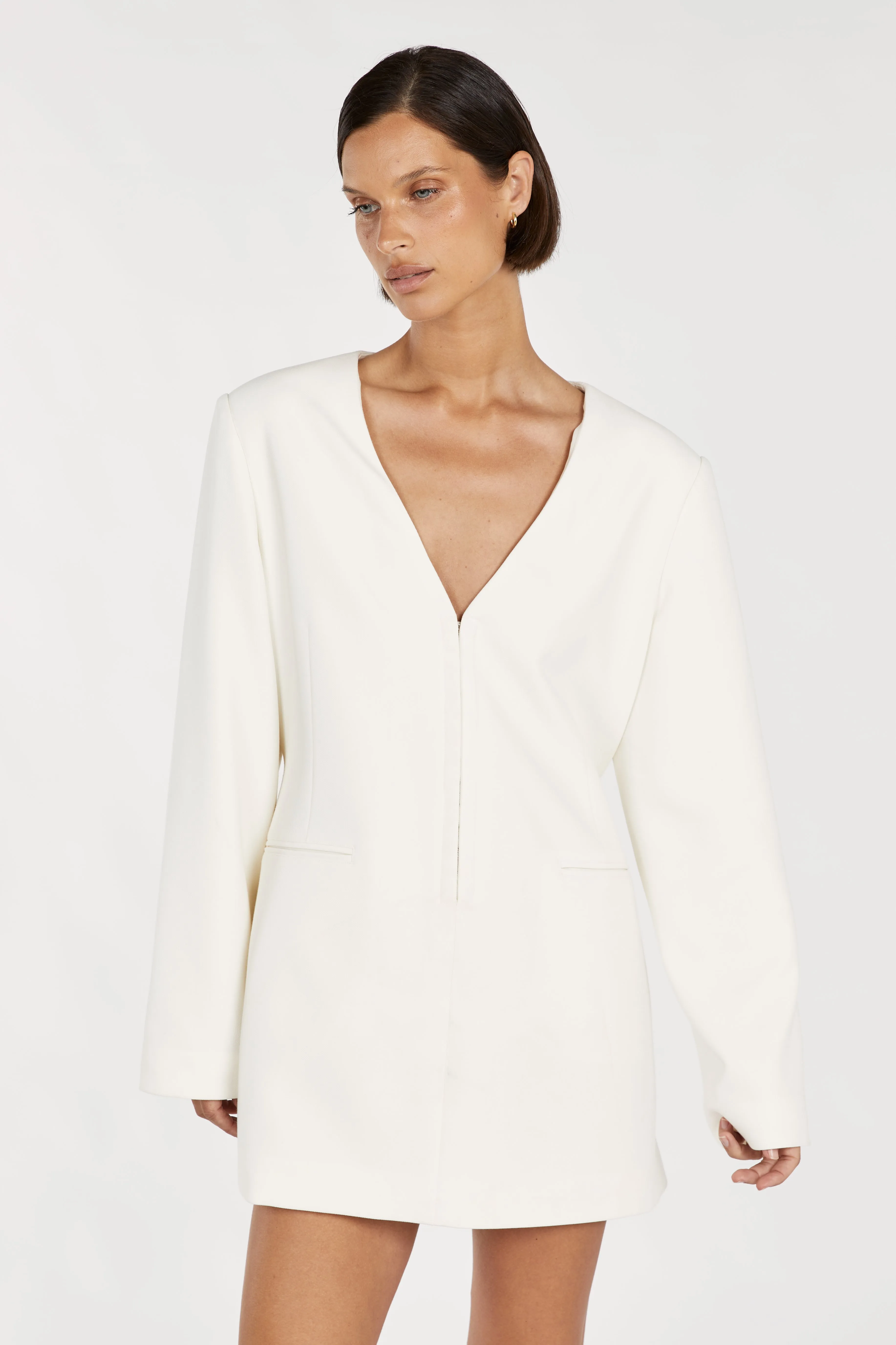 ISSEY OFF WHITE BLAZER MINI DRESS sold by Dissh product image thumbnail 2