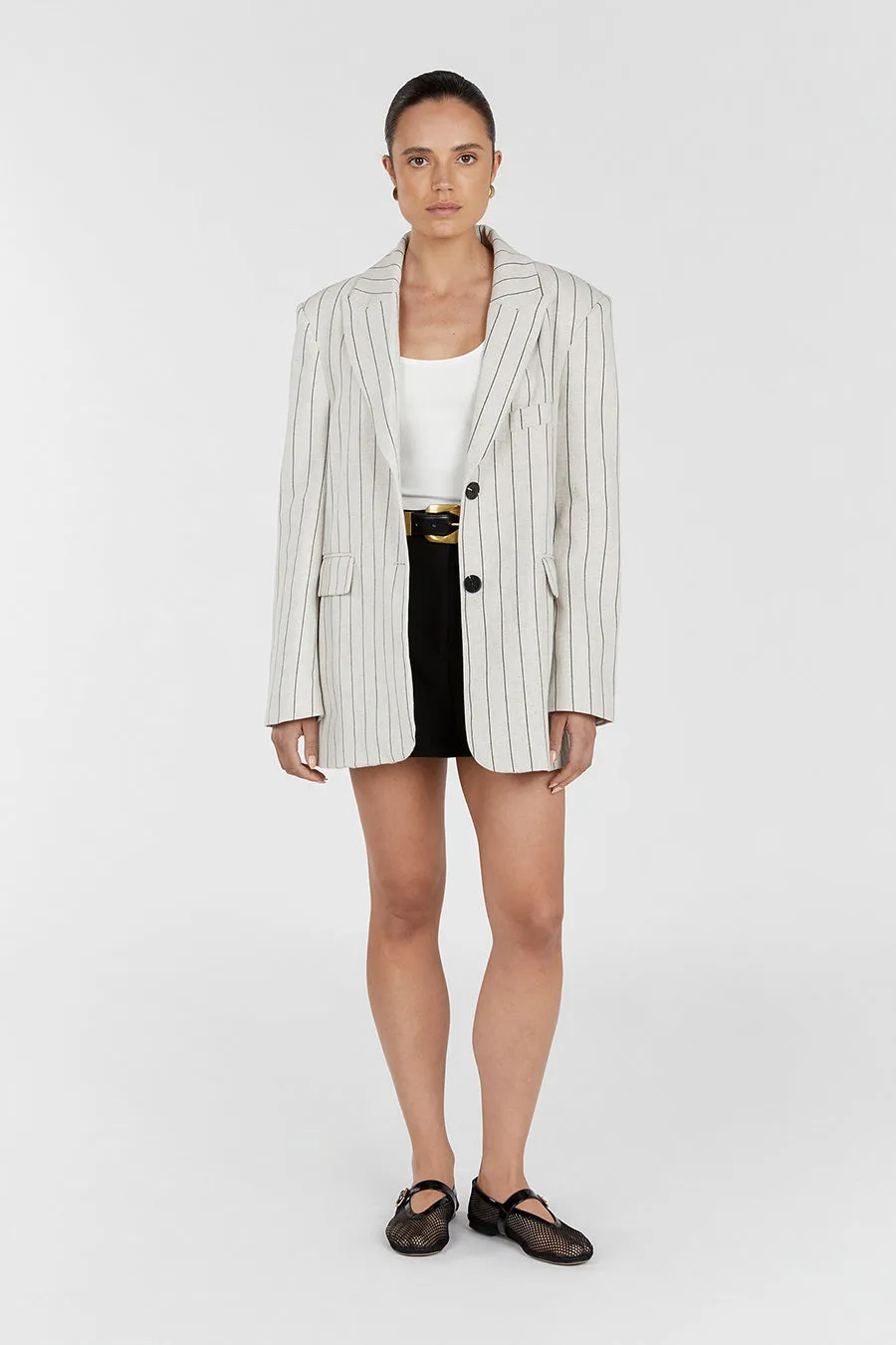 MURPHY PINTRIPE BLAZER sold by Dissh