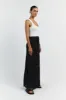 OPHELIA BLACK CROCHET MIDI SKIRT sold by Dissh