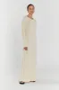 EMERY CREAM LONG SLEEVE MAXI DRESS sold by Dissh