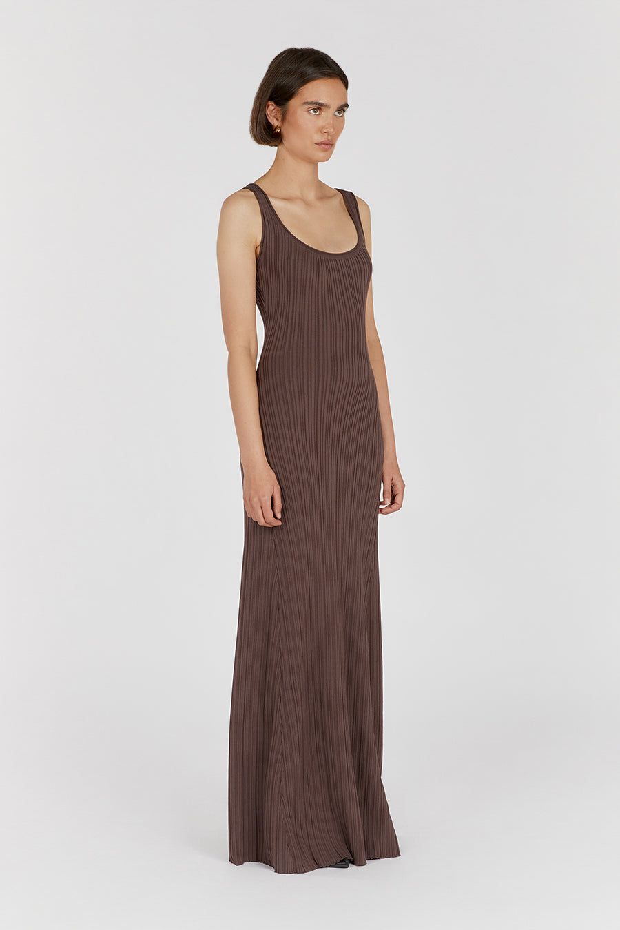 BELLA COFFEE KNIT MAXI DRESS sold by Dissh product image thumbnail 3