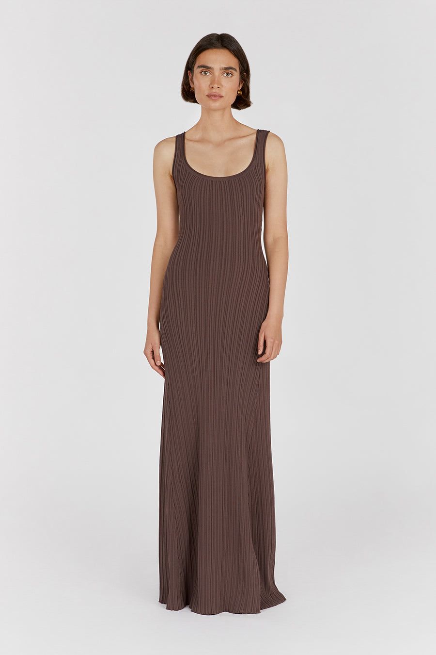 BELLA COFFEE KNIT MAXI DRESS sold by Dissh product image thumbnail 2