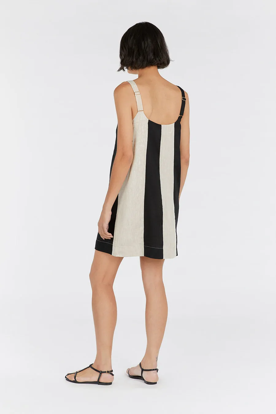 AGI NATURAL COLOUR BLOCK MINI DRESS sold by Dissh product image thumbnail 4
