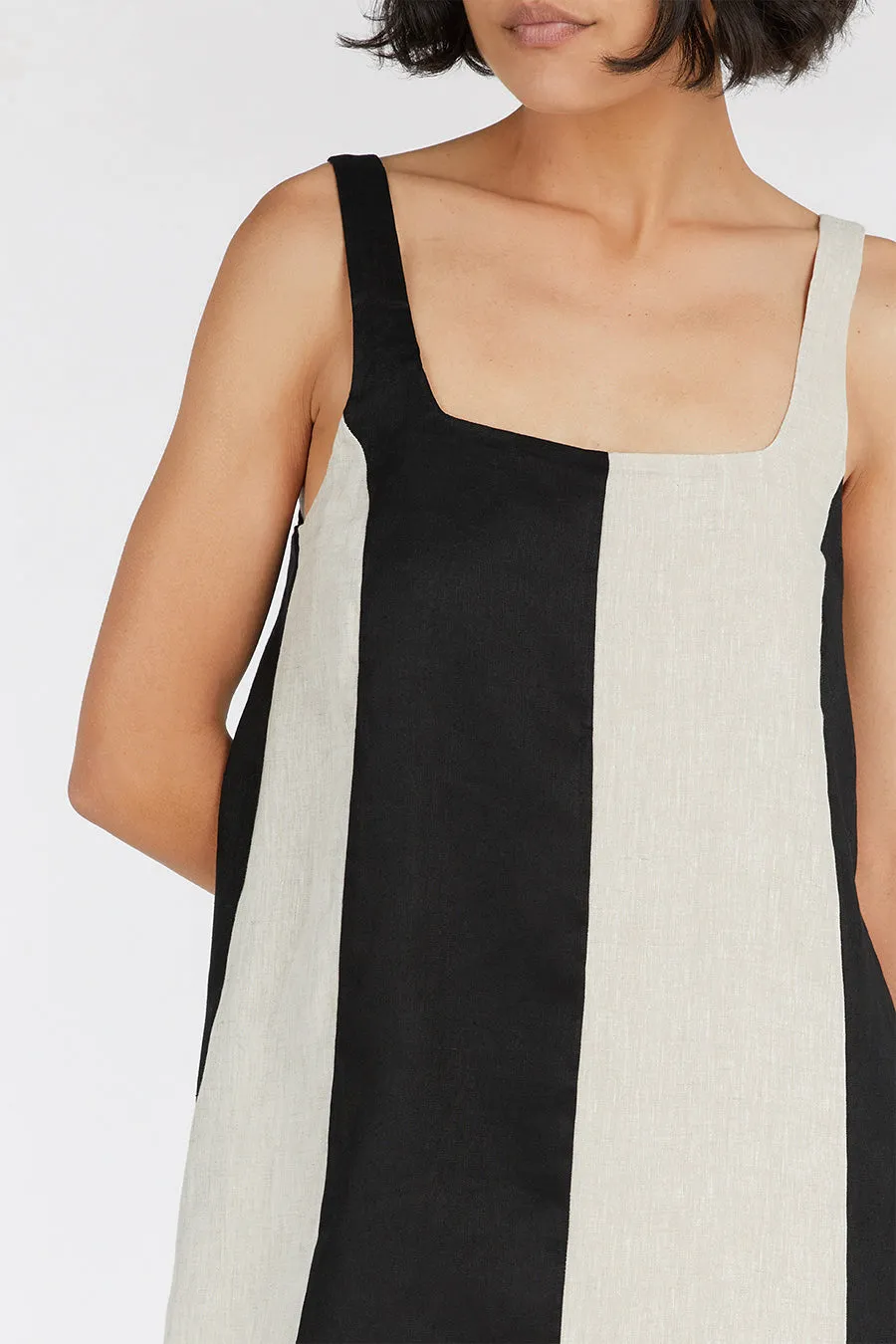 AGI NATURAL COLOUR BLOCK MINI DRESS sold by Dissh product image thumbnail 5