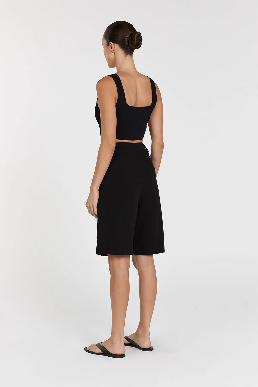 FINNEAS BLACK KNIT CROP TOP sold by Dissh product image thumbnail 5