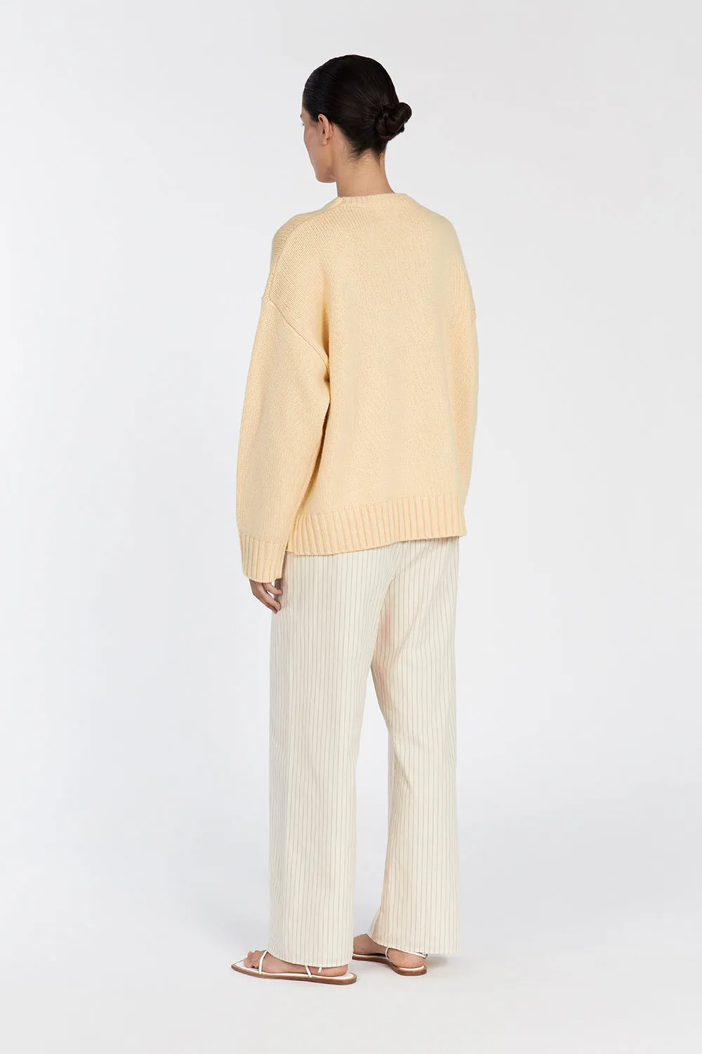 LILAH LEMON LONGLINE KNIT JUMPER sold by Dissh product image thumbnail 4
