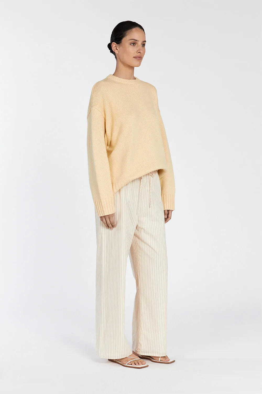 LILAH LEMON LONGLINE KNIT JUMPER sold by Dissh product image thumbnail 3