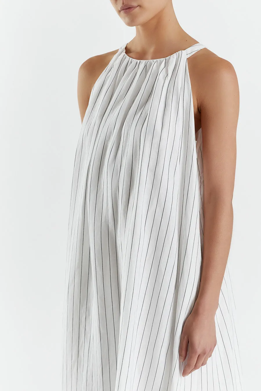 MARCEL WHITE HIGH NECK MAXI DRESS sold by Dissh product image thumbnail 5