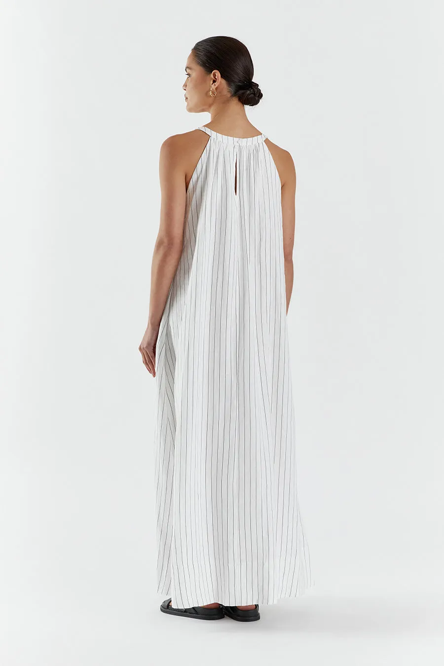 MARCEL WHITE HIGH NECK MAXI DRESS sold by Dissh product image thumbnail 4