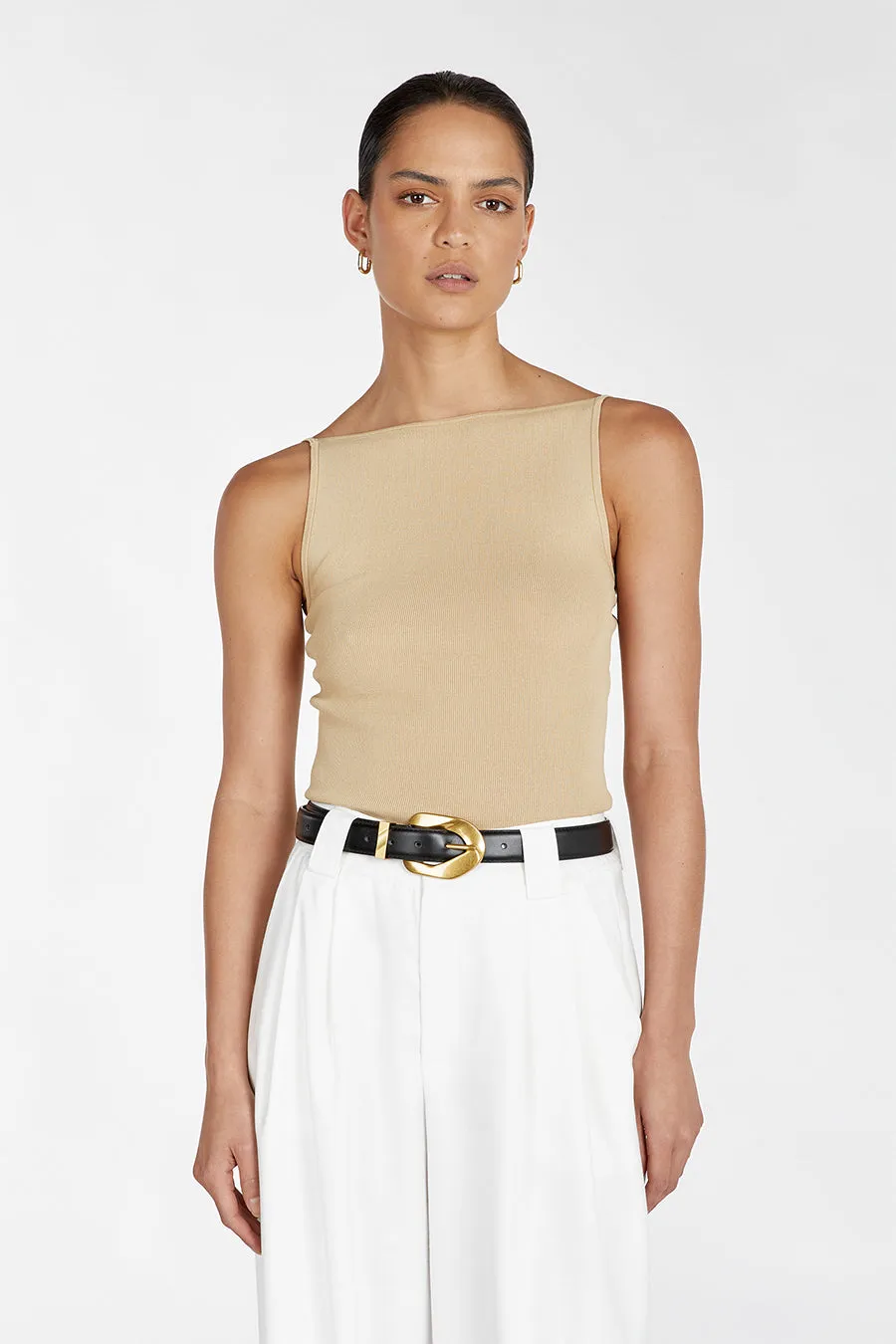 TAYLOR SAND KNIT TANK sold by Dissh product image thumbnail 2