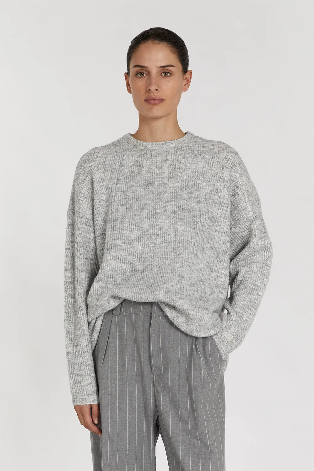 ANDERSON SILVER MARLE KNIT JUMPER sold by Dissh product image thumbnail 2