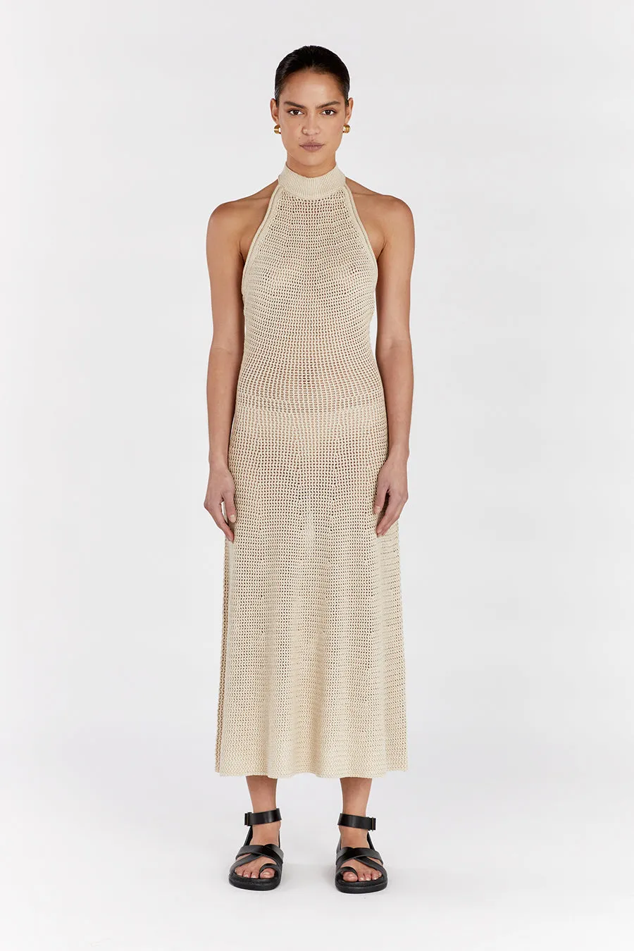ZADIE NATURAL CROCHET MIDI DRESS sold by Dissh product image thumbnail 2