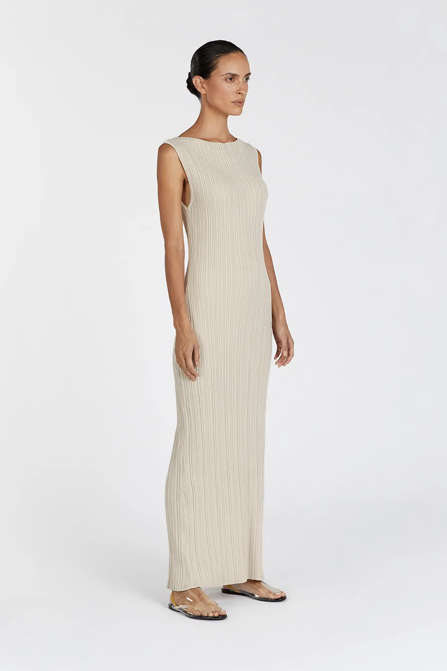 SIENNA STONE KNIT MIDI DRESS sold by Dissh product image thumbnail 3