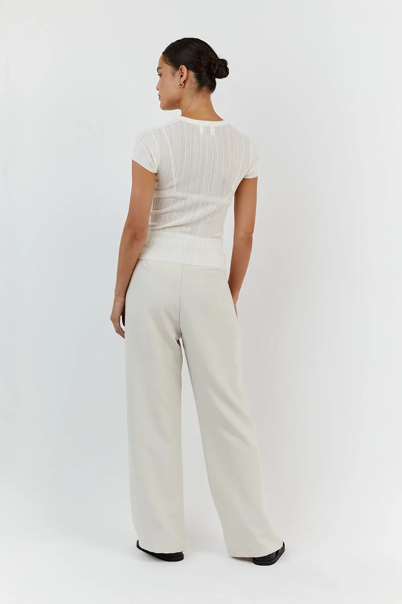 HARPER IVORY CAP SLEEVE TOP sold by Dissh product image thumbnail 5