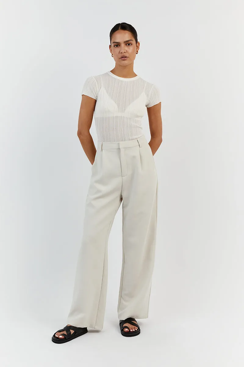 HARPER IVORY CAP SLEEVE TOP sold by Dissh product image thumbnail 2