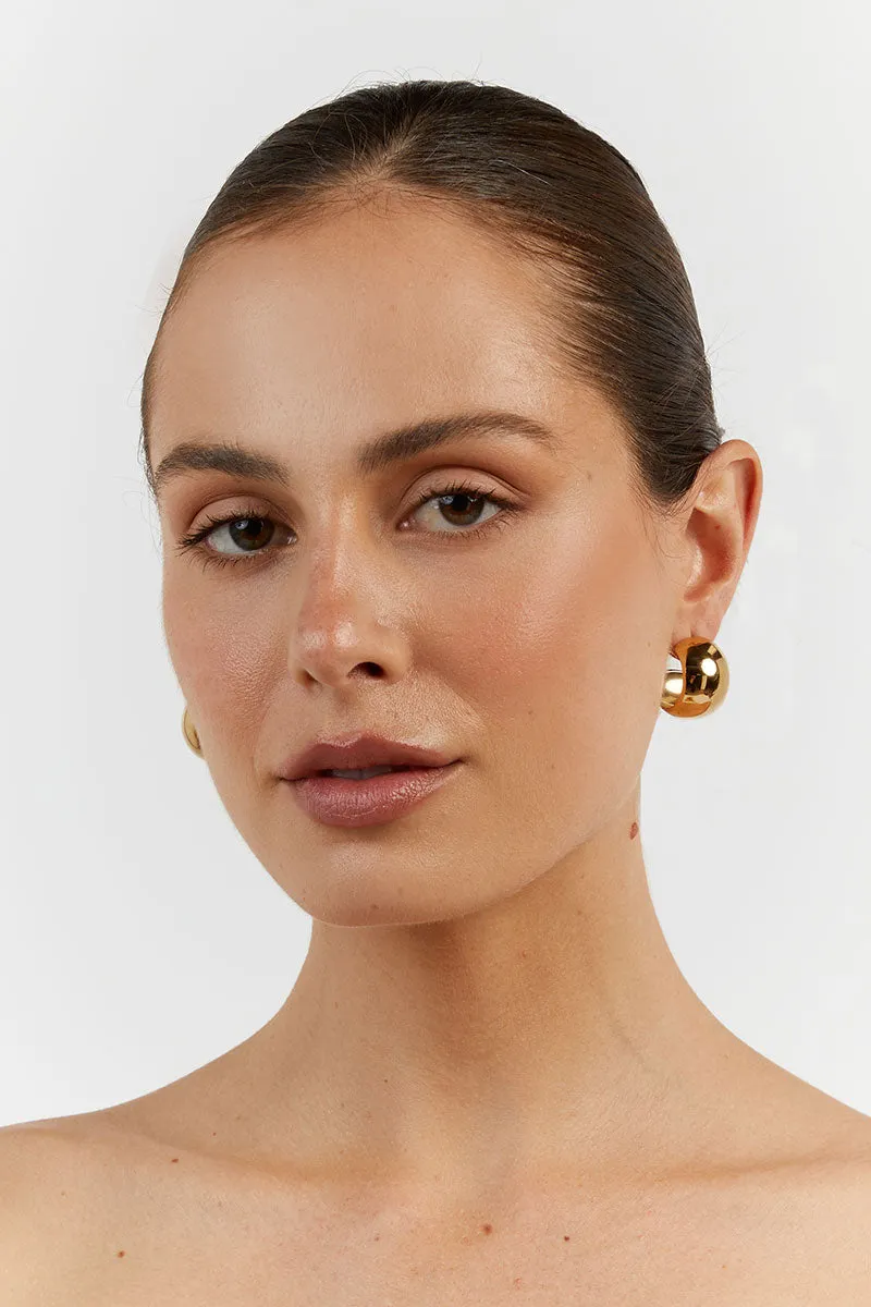 CENDRE CHATEAU GOLD HOOP EARRINGS sold by Dissh product image thumbnail 3