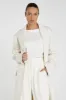 JAY CREAM LONGLINE COAT sold by Dissh