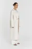 JAY CREAM LONGLINE COAT sold by Dissh