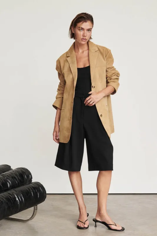 HENDRIX PAMPAS OVERSIZED SUEDE LEATHER JACKET sold by Dissh