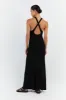 RIVER BLACK BACKLESS MAXI DRESS sold by Dissh