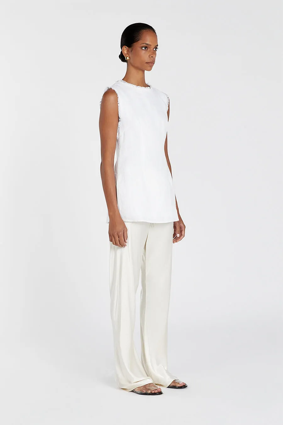 MYKA CREAM SATIN PANT sold by Dissh product image thumbnail 2