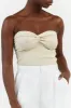 ANIKA TWISTED CREAM KNIT TOP sold by Dissh