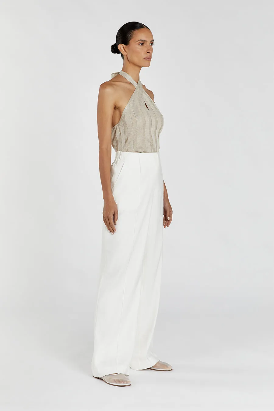 EVERLY NATURAL TWIST KNIT TOP sold by Dissh product image thumbnail 3