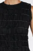 DAVINA BLACK SHIRRED MINI DRESS sold by Dissh