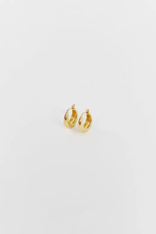 ST VALENTINE POSITANO GOLD HOOPS sold by Dissh