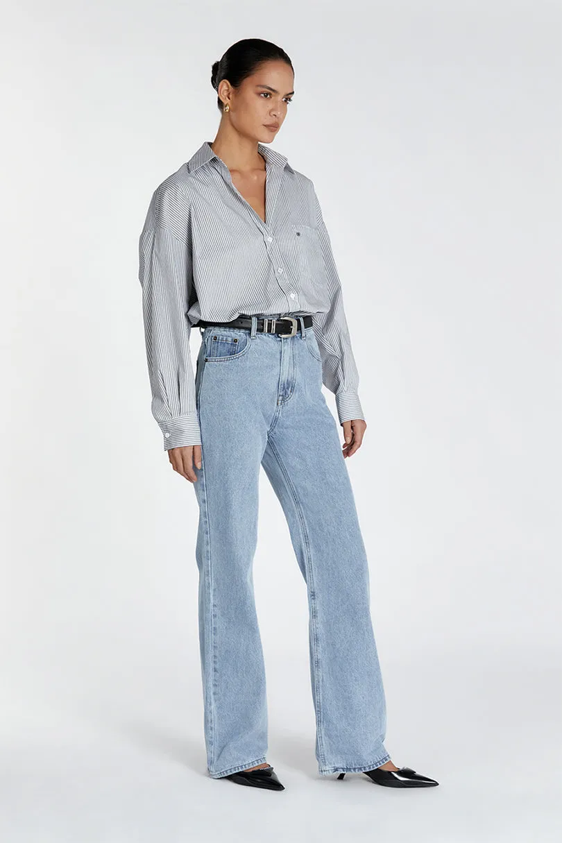 ALEXA BLUE HIGH RISE STRAIGHT JEAN sold by Dissh product image thumbnail 4