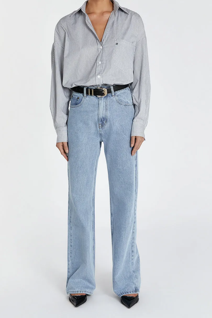 ALEXA BLUE HIGH RISE STRAIGHT JEAN sold by Dissh product image thumbnail 3