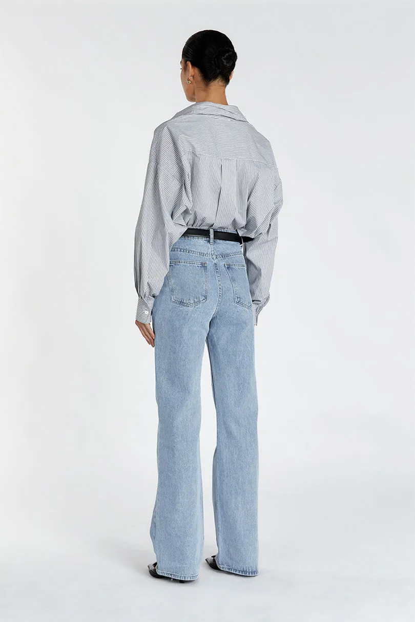 ALEXA BLUE HIGH RISE STRAIGHT JEAN sold by Dissh product image thumbnail 5