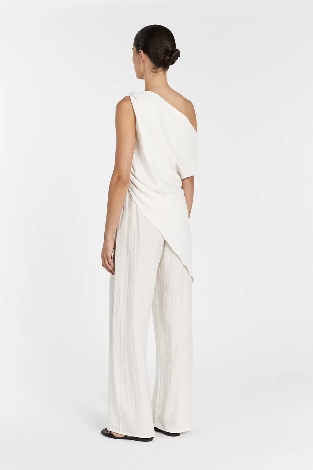 JOLIE CREAM MARLE ASYM TUNIC TOP sold by Dissh product image thumbnail 4