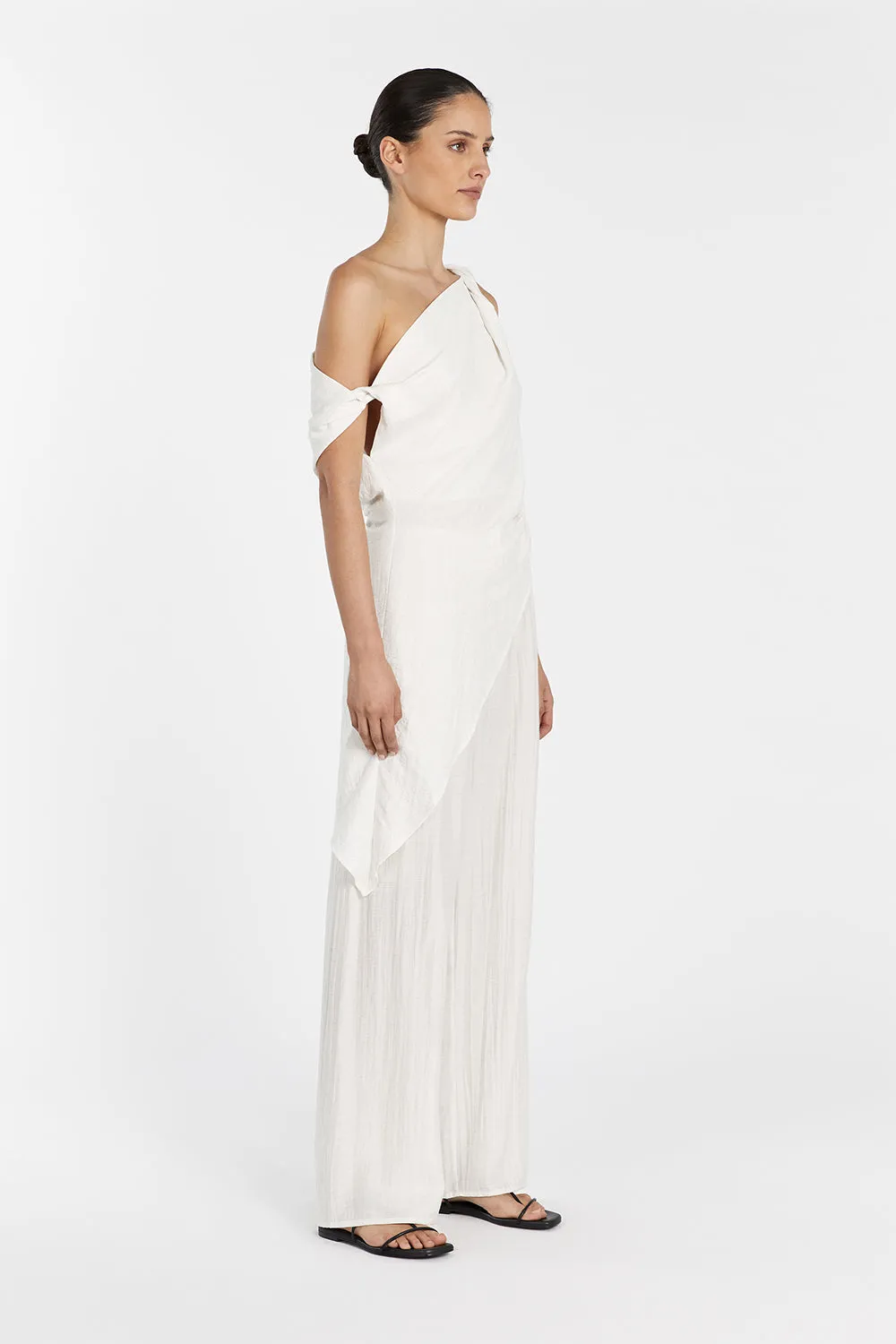 JOLIE CREAM MARLE ASYM TUNIC TOP sold by Dissh product image thumbnail 3